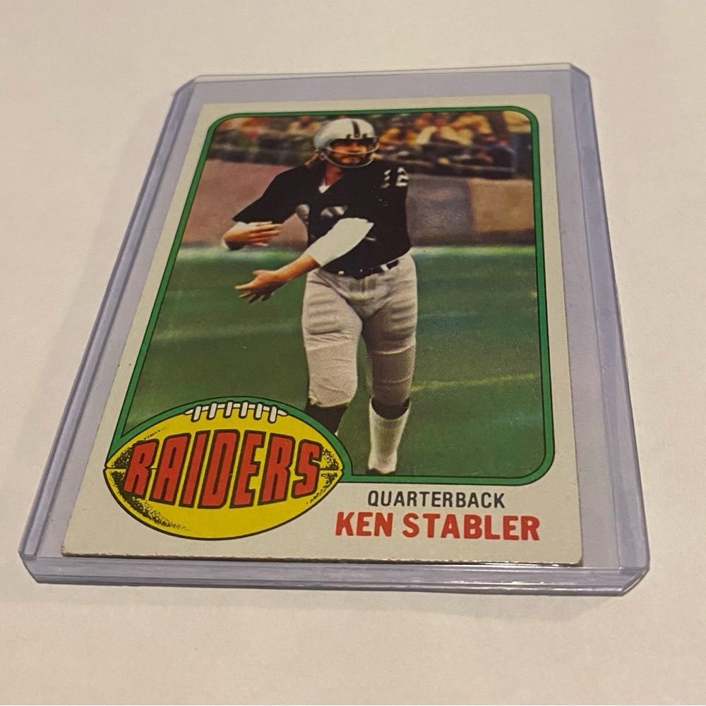 Ken Stabler 1976 Topps Football Card Vintage collectible #415